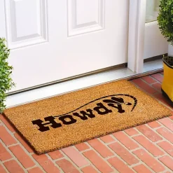 Howdy Cowboy Hat Doormat