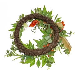 Hydrangeas and Roses Harvest Wreath