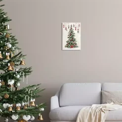 Ice Skates & Sleds Christmas Tree Wall Plaque