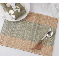 Indigo Banded 4-pc. Placemat Set