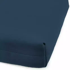 Indigo Canvas French Edge Outdoor Chaise Cushion