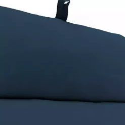 Indigo Canvas French Edge Outdoor Chaise Cushion