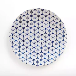 Indigo Geometric Mix Dinner Plate