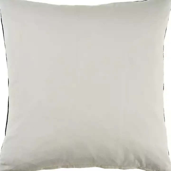 Intricate Medallion Navy and Cream Pillow