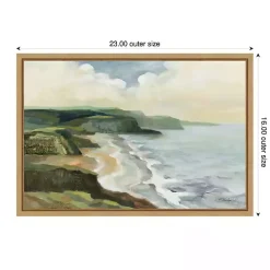 Irish Coast Framed Canvas Art Print