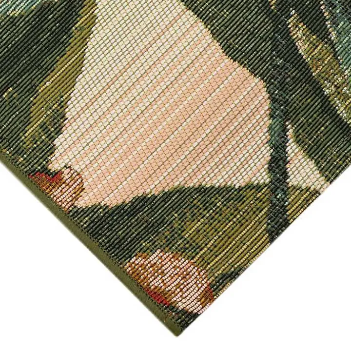 Island Leaf Outdoor Rug, 4x7