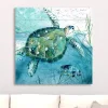 Island Swim I Giclee Canvas Art Print