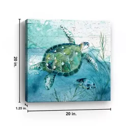 Island Swim I Giclee Canvas Art Print