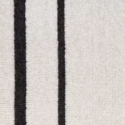 Ivory Bordered Indoor/Outdoor Area Rug, 5x7