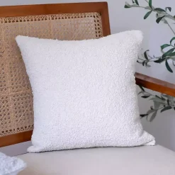 Ivory Boucle Handwoven Pillow