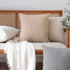 Ivory Boucle Handwoven Pillow