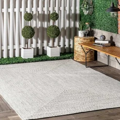 Ivory Braided Lefebvre Area Rug, 10x14