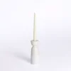 Ivory Ceramic Taper Candle Holder, 6 in.