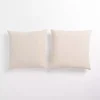 Ivory Chenille Pillows, Set of 2