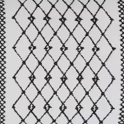 Ivory Cotton Embroidered Tassel Accent Pillow