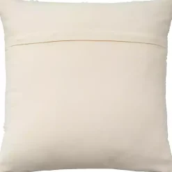 Ivory Diamond Lattice Throw Pillow