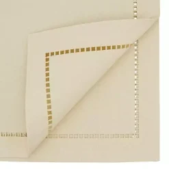 Ivory Hemstitch Border Table Runner