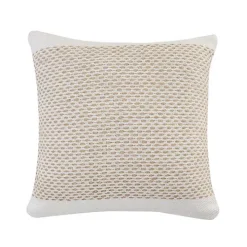 Ivory Interwoven Jute Pillow