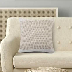 Ivory Interwoven Jute Pillow
