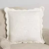Ivory Juna Scalloped Pillow
