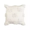 Ivory Tufted Dots Throw Pillow