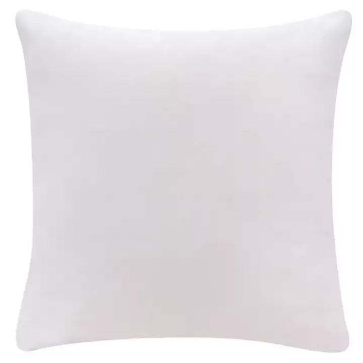 Ivory Velvet Handmade Throw Pillow