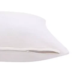 Ivory Velvet Handmade Throw Pillow