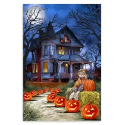 Jack o Lantern Mansion Canvas Art Print, 24x36