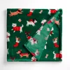 Jolly Dogs Plush Throw