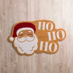 Jolly Santa Claus Ho Ho Ho Coir Doormat