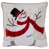 Jolly Snowman Christmas Pillow