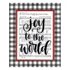 Joy To The World Music Sheet Canvas Art Print