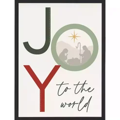 Joy to the World Nativity Wall Plaque