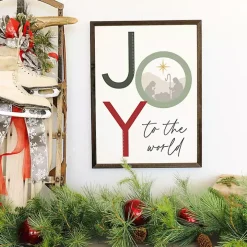 Joy to the World Nativity Wall Plaque