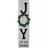Joy to the World Wreath Christmas Porch Board