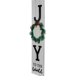 Joy to the World Wreath Christmas Porch Board