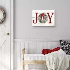 Joy Wreath Canvas Art Print
