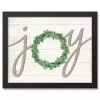 Joy Wreath Framed Art Print