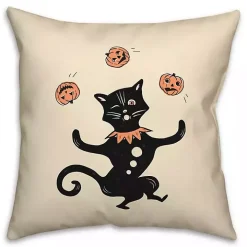 Juggling Cat Throw Pillow