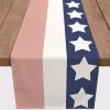 July 4th Simple Stripe Decorative Table Runner