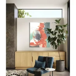 Juxtaposed Coral I Canvas Art Print