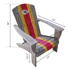 Kansas City Chiefs Adirondack Outdoor Chair