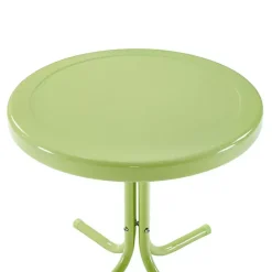 Key Lime Retro Metal Outdoor Side Table