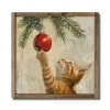 Kitten and Ornament Framed Art Print