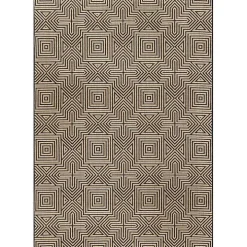 Kylie Gray Modern Abstract Outdoor Rug, 8x10