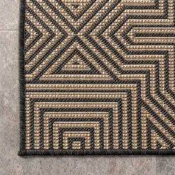 Kylie Gray Modern Abstract Outdoor Rug, 8x10