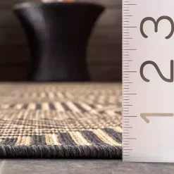 Kylie Gray Modern Abstract Outdoor Rug, 8x10