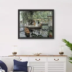 La Grenouillère Framed Canvas Art Print, 26x32