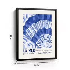 La Mer Poster II Framed Canvas Art Print