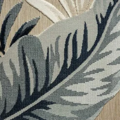 Large Print Tropical Leaf Outdoor Area Rug, 5x7